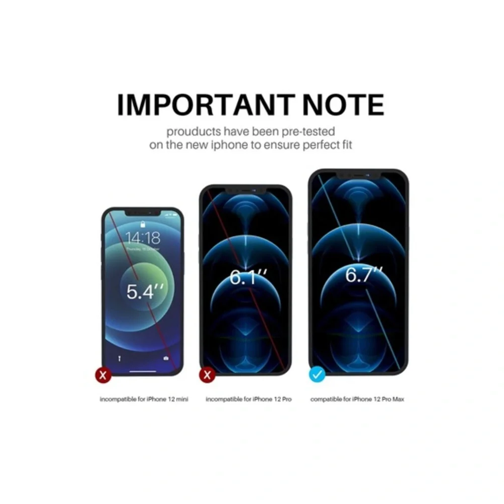 TOZO Compatible for iPhone 12 Pro Max Screen Protector‎ 3 Pack Premium Tempered